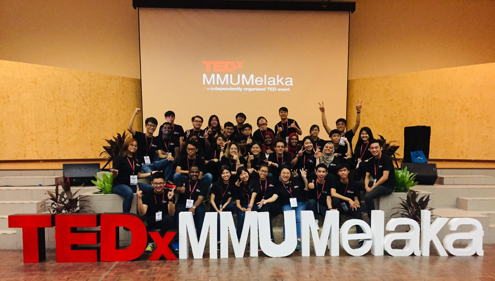 Group photo with all the TEDx commitee after the success of the event.