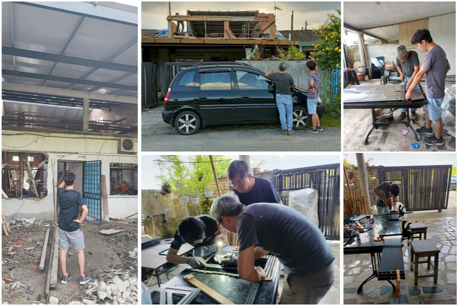 Steel and wood wor DIY.